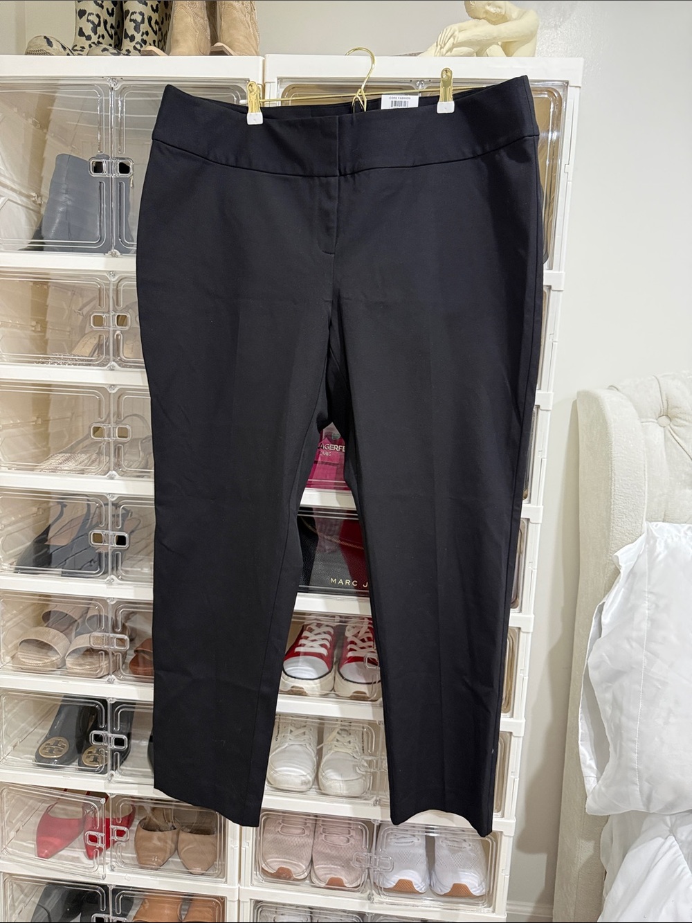 Alfani Women's Black Straight-Leg Dress Pants